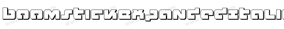 BoomstickExpandedItalic-LMP5字体转换