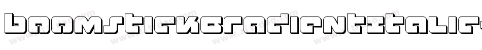 BoomstickGradientItalic-gV04字体转换