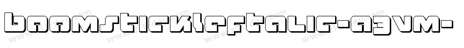 BoomstickLeftalic-a3Vm字体转换