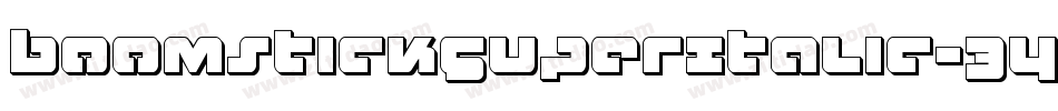 BoomstickSuperItalic-34j3字体转换