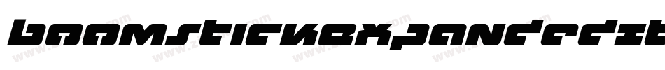 BoomstickExpandedItalic-LMP5字体转换