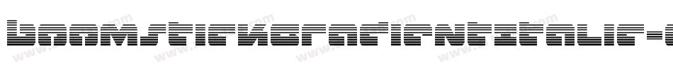 BoomstickGradientItalic-gV04字体转换