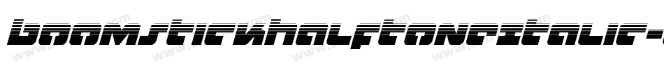 BoomstickHalftoneItalic-40Ll字体转换