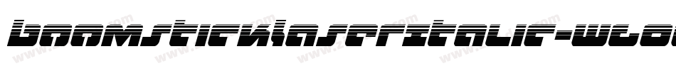 BoomstickLaserItalic-WgOG字体转换