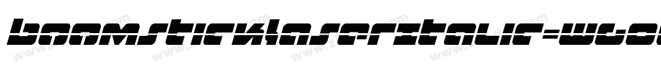 BoomstickLaserItalic-WgOG字体转换