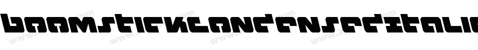 BoomstickCondensedItalic-dD0V字体转换