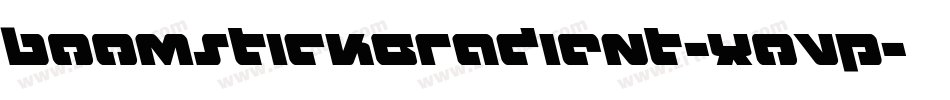 BoomstickGradient-XoVP字体转换