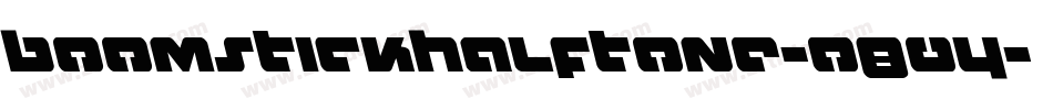 BoomstickHalftone-o804字体转换