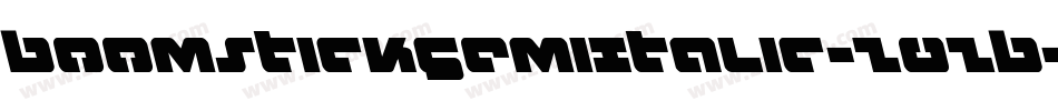 BoomstickSemiItalic-Z0ZB字体转换