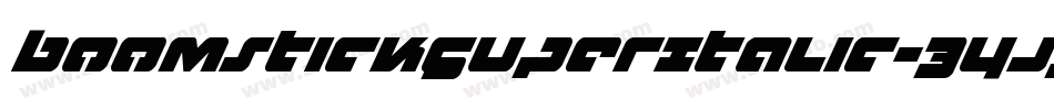 BoomstickSuperItalic-34j3字体转换
