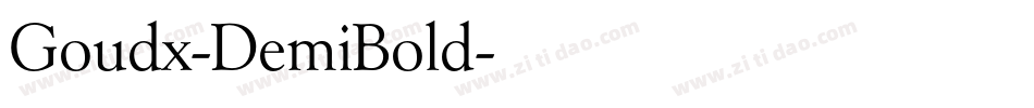 Goudx-DemiBold字体转换