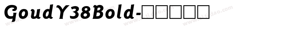 GoudY38Bold字体转换
