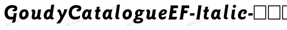 GoudyCatalogueEF-Italic字体转换