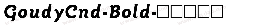 GoudyCnd-Bold字体转换