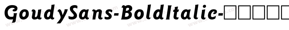 GoudySans-BoldItalic字体转换