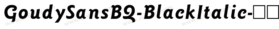 GoudySansBQ-BlackItalic字体转换
