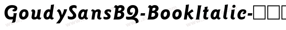 GoudySansBQ-BookItalic字体转换