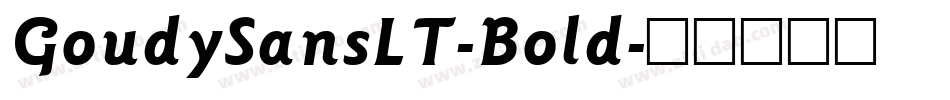 GoudySansLT-Bold字体转换