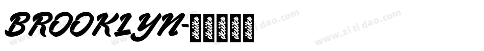 BROOKLYN字体转换