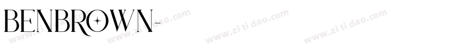 BENBROWN字体转换