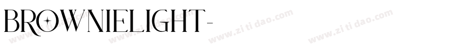 BROWNIElight字体转换
