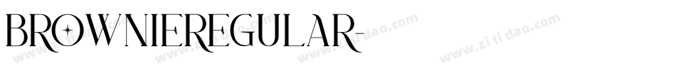 BROWNIEregular字体转换