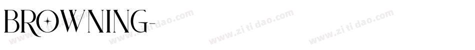 Browning字体转换