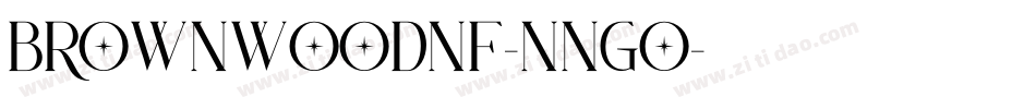 BrownwoodNf-nngO字体转换