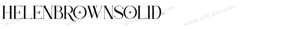 HelenBrownSolid字体转换