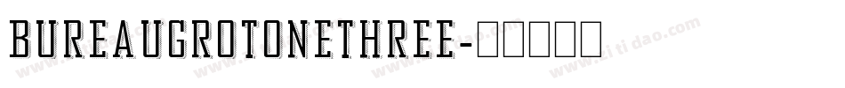 BureauGrotOneThree字体转换