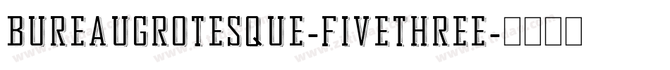 BureauGrotesque-FiveThree字体转换