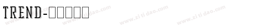 Trend字体转换