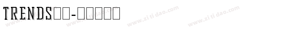 trends字体字体转换