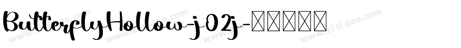 ButterflyHollow-j02j字体转换