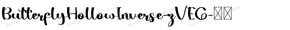 ButterflyHollowInverse-zVEG字体转换