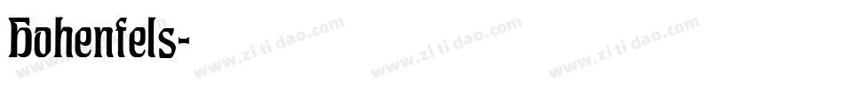 Hohenfels字体转换