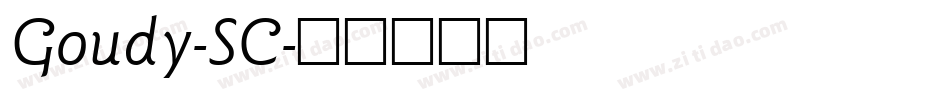 Goudy-SC字体转换