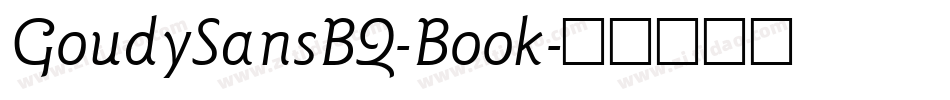GoudySansBQ-Book字体转换