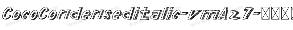 CocoCondenseditalic-vmAz7字体转换