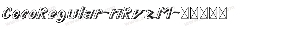 CocoRegular-nRvzM字体转换