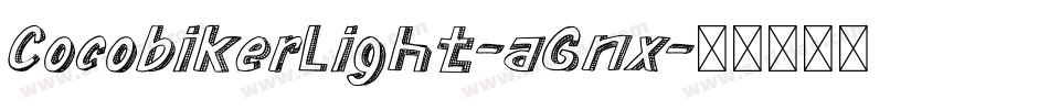 CocobikerLight-aGnx字体转换