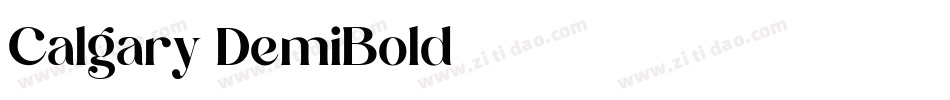 Calgary-DemiBold字体转换