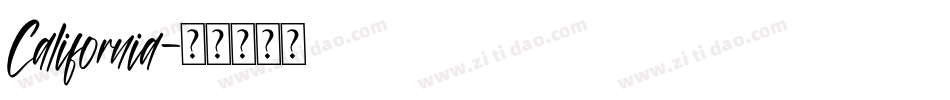 California字体转换