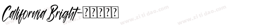 CaliforniaBright字体转换