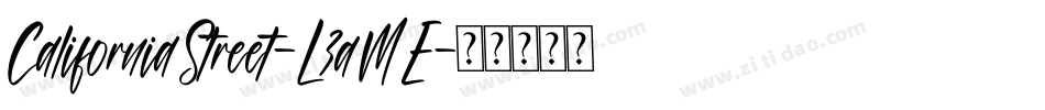 CaliforniaStreet-L3aME字体转换