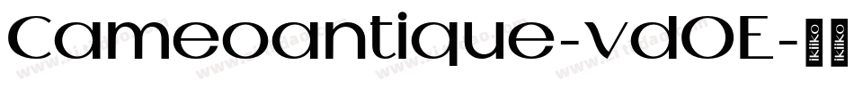 Cameoantique-vdOE字体转换