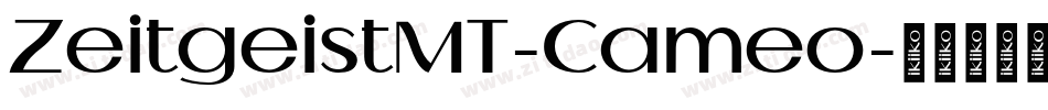 ZeitgeistMT-Cameo字体转换