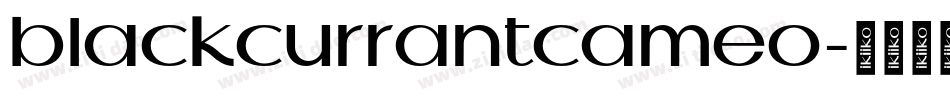 blackcurrantcameo字体转换