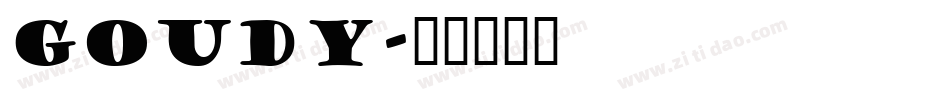 Goudy字体转换