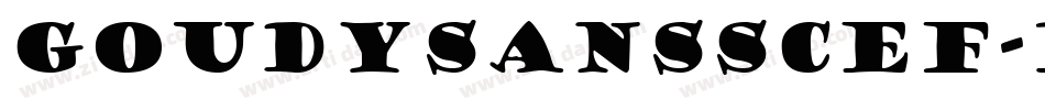 GoudySansSCEF-Book字体转换